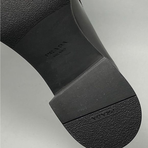Prada Chocolate Flow Block-Heel Loafers size 41 - Picture 13 of 13